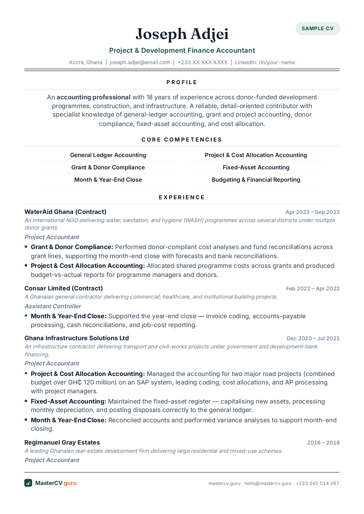 Project & NGO Finance Accountant preview